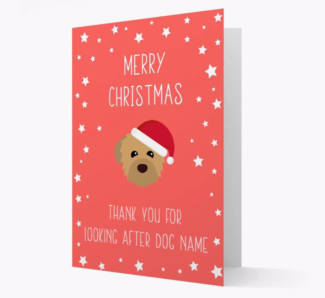 'Thank You' Christmas Card with your {breedFullName} Christmas Icon